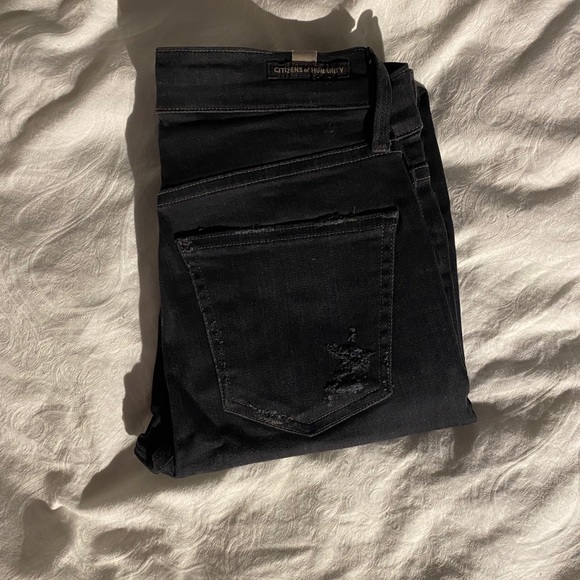 Citizens of humanity rocket dark wash jeans - Picture 2 of 3